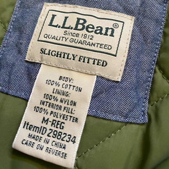 L.L. Bean flannel quilted jacket - Picture 5 of 7